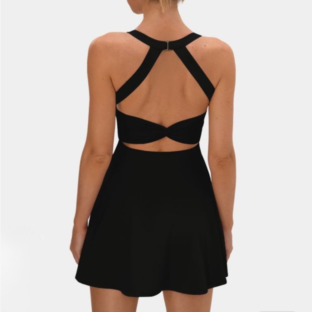 Black Halara workout dress